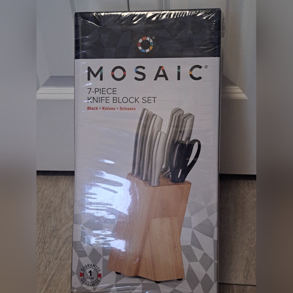 Brand New Mosaic 7-Piece Knife Block Set